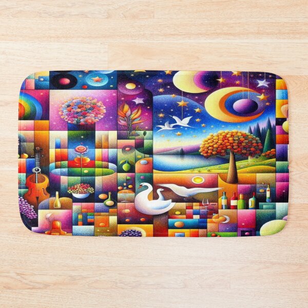 Item preview, Panels of Harmony – Surreal Mosaic of Nature, Music, and Light designed and sold by daweave77.