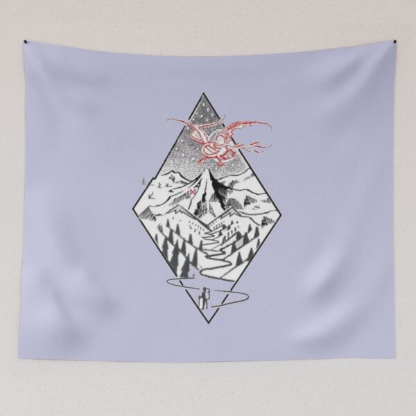 Item preview, The Misty Mountain & Smaug designed and sold by sleevesand.