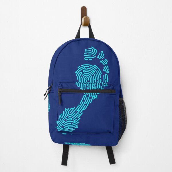 Item preview, concept of digital footprint, lined graphic of footprint combined with fingerprint  designed and sold by NiamLab.