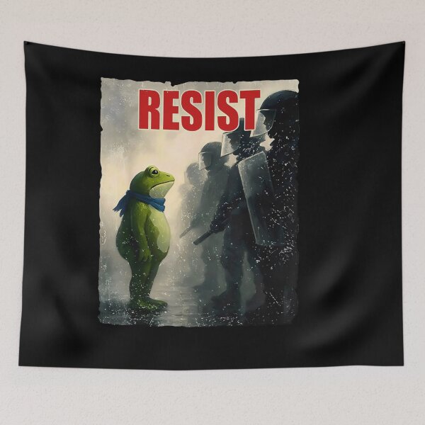 Item preview, Portland Frog Protest - Political Protest, Resist, Protest. Protest Frog, Abolish Ice, Anti ICE, Anti Fascism, I Stand With Frog Protest, Anti Trump, political, resistance, anti maga designed and sold by Haupalette.