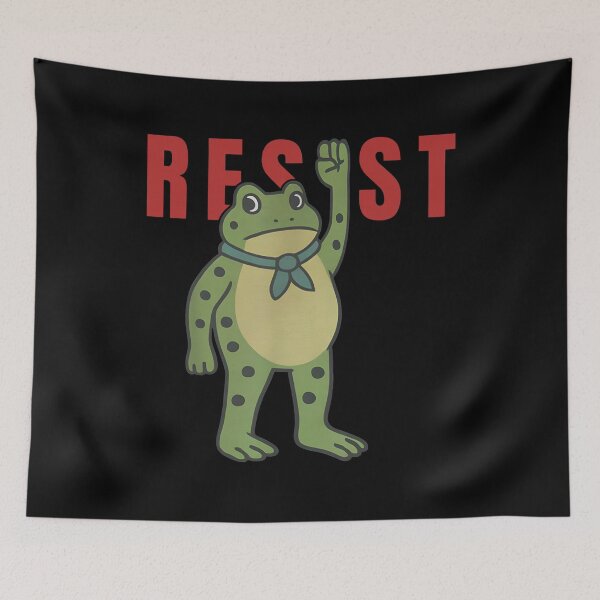 Item preview, Portland Frog Protest - Political Protest, Resist, Protest. Protest Frog, Abolish Ice, Anti ICE, Anti Fascism, I Stand With Frog Protest, Anti Trump, political, resistance, anti maga designed and sold by Haupalette.