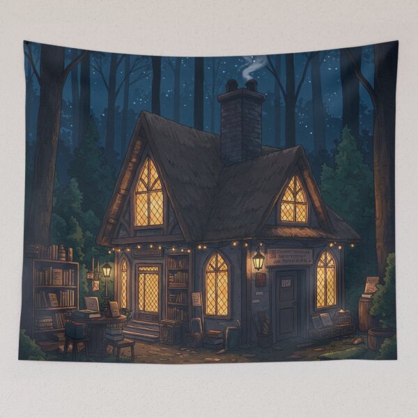Item preview, Spellbound Forest Bookstore Charm designed and sold by DracosFire.