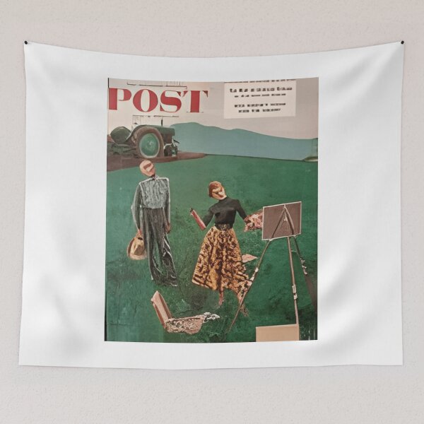 Item preview, Country painter and patient muse standing beneath the endless sky designed and sold by mlodiljoni.