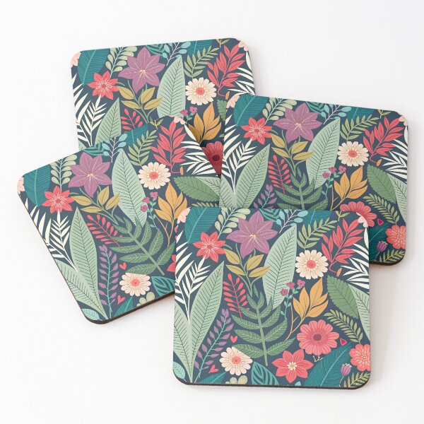 Item preview, FLOWERS AND LEAVES PATTERN designed and sold by Fabrifrank.