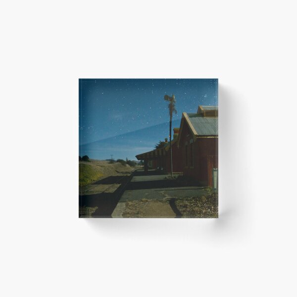 Item preview, Michelago historic Railway Station Nightscape designed and sold by peterhau.