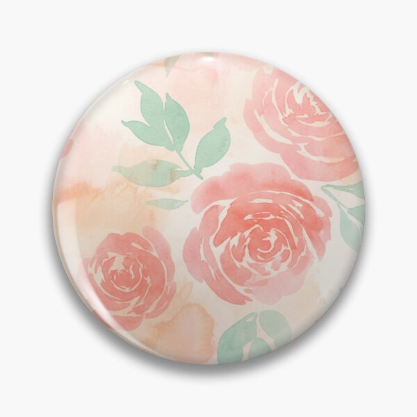Item preview, Seamless Watercolor Floral Pattern – Oversized Petals in Pink, Coral & Mint designed and sold by skysshobu.