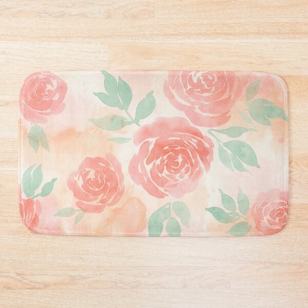 Item preview, Seamless Watercolor Floral Pattern – Oversized Petals in Pink, Coral & Mint designed and sold by skysshobu.