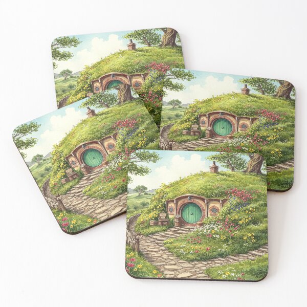 Item preview, Whimsical Hobbit Hole Bookstore: A Cozy Reading Nook designed and sold by DracosFire.