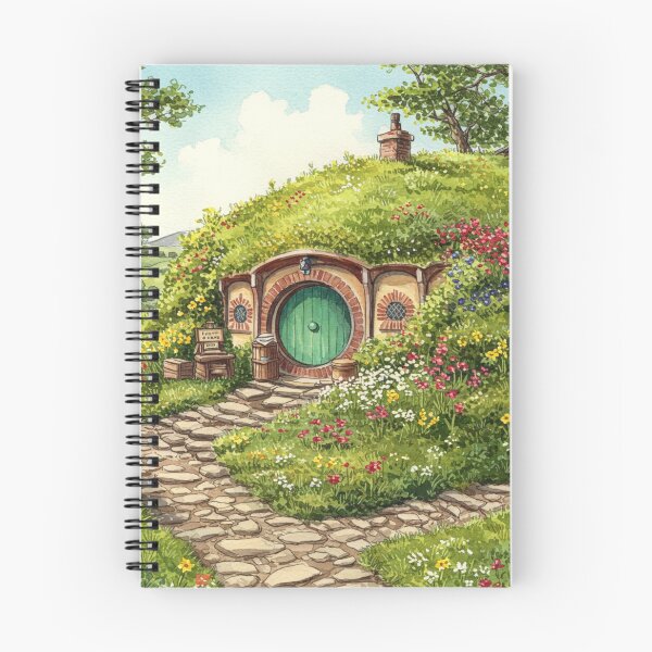 Item preview, Whimsical Hobbit Hole Bookstore: A Cozy Reading Nook designed and sold by DracosFire.