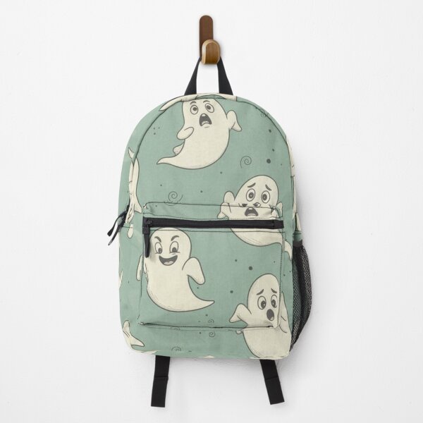 Item preview, Cartoon Ghosts Pattern on Green Background designed and sold by JoeZigns81.