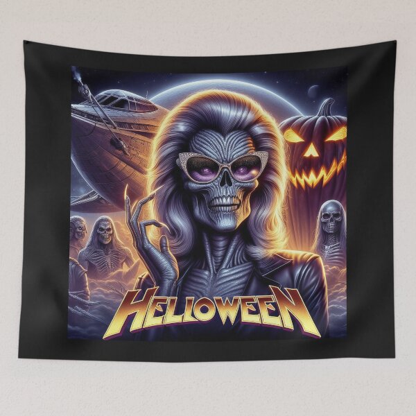 Item preview, Alien Skeleton Halloween Cosmic Queen designed and sold by Voodoo Store Paranormal Collections.