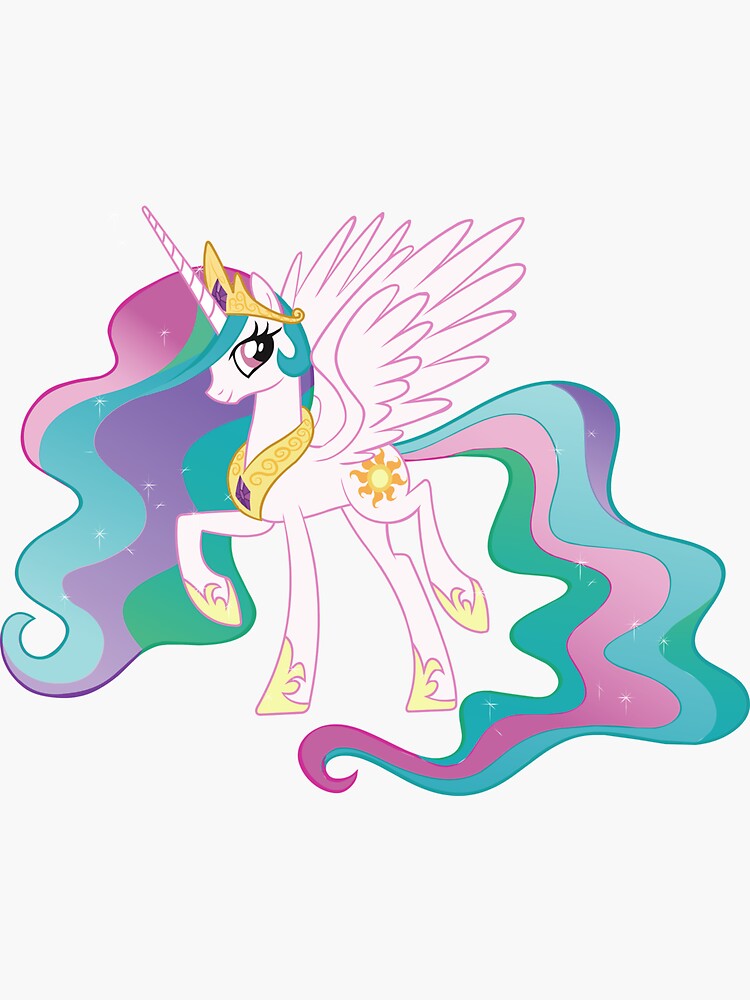 Princess Celestia Sticker for Sale by suitorshy Redbubble
