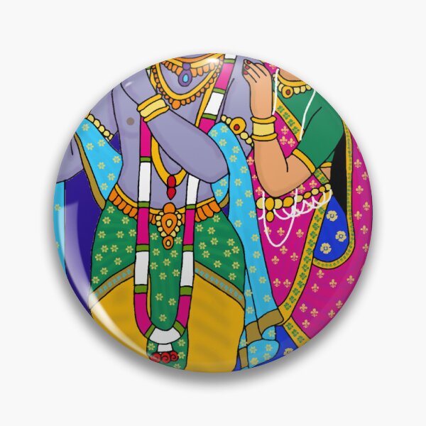 Item preview, RadhaKrishna Divine Love Digital Artwork | Eternal Devotion | Hindu Spiritual Wall Decor & Gifts designed and sold by Harshit_Digital_Arts.