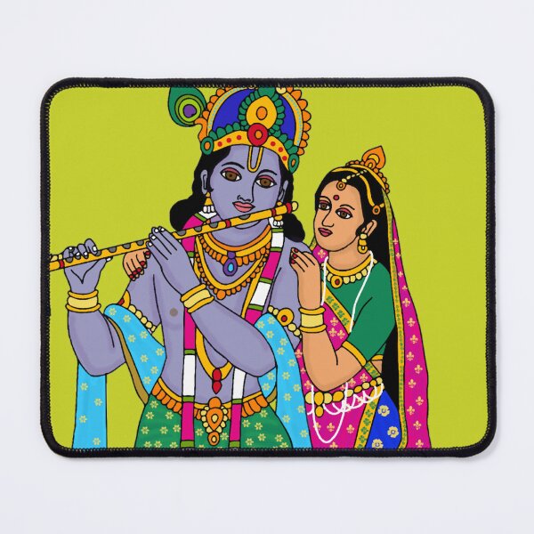 Item preview, RadhaKrishna Divine Love Digital Artwork | Eternal Devotion | Hindu Spiritual Wall Decor & Gifts designed and sold by Harshit_Digital_Arts.