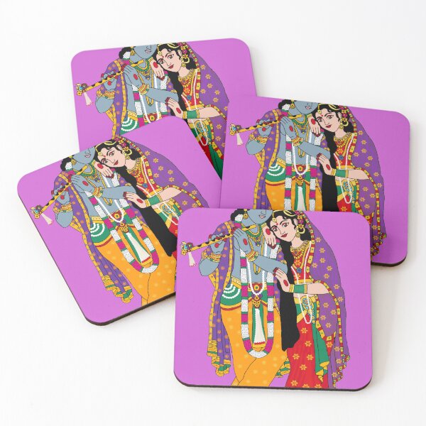 Item preview, RadhaKrishna Divine Love Digital Artwork | Eternal Devotion | Hindu Spiritual Wall Decor & Gifts designed and sold by Harshit_Digital_Arts.