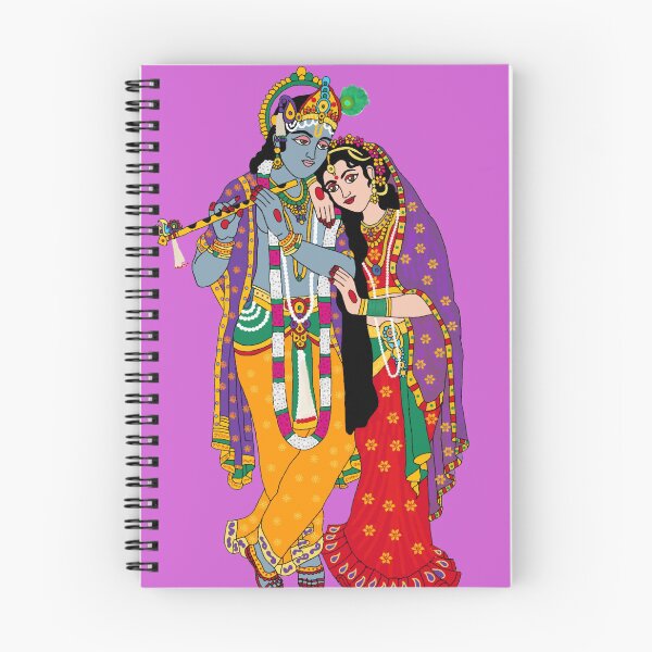 Item preview, RadhaKrishna Divine Love Digital Artwork | Eternal Devotion | Hindu Spiritual Wall Decor & Gifts designed and sold by Harshit_Digital_Arts.
