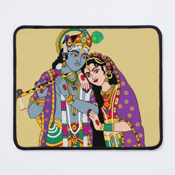 Item preview, RadhaKrishna Divine Love Digital Artwork | Eternal Devotion | Hindu Spiritual Wall Decor & Gifts designed and sold by Harshit_Digital_Arts.