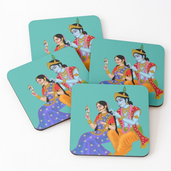 Item preview, RadhaKrishna Divine Love Digital Artwork | Eternal Devotion | Hindu Spiritual Wall Decor & Gifts designed and sold by Harshit_Digital_Arts.