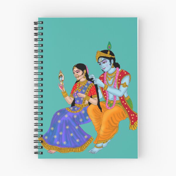 Item preview, RadhaKrishna Divine Love Digital Artwork | Eternal Devotion | Hindu Spiritual Wall Decor & Gifts designed and sold by Harshit_Digital_Arts.