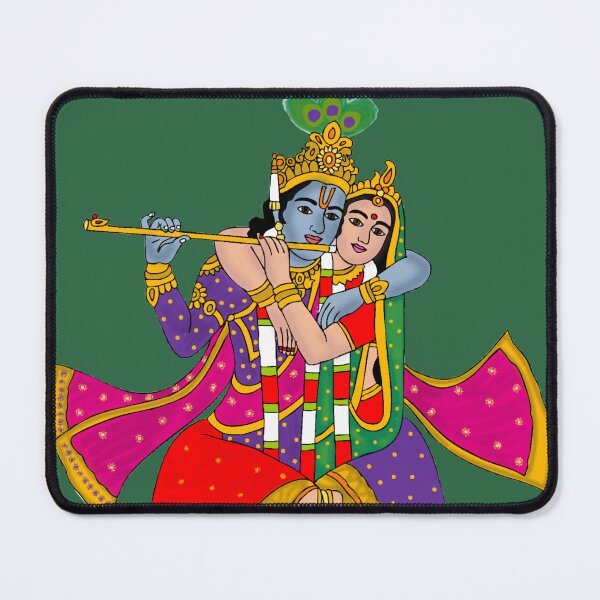 Item preview, RadhaKrishna Divine Love Digital Artwork | Eternal Devotion | Hindu Spiritual Wall Decor & Gifts designed and sold by Harshit_Digital_Arts.