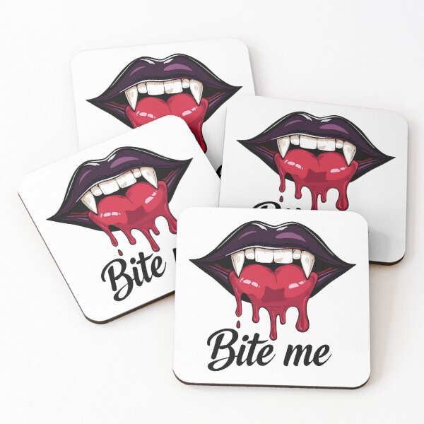 Item preview, Vampire Lips – Bite Me Gothic Aesthetic Art | Dark Sexy Dripping Blood Design designed and sold by ArtSparkCo.