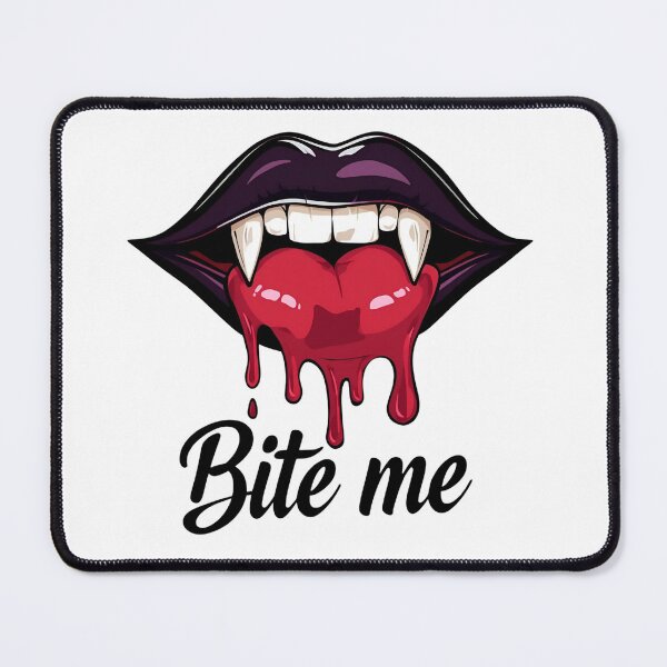 Item preview, Vampire Lips – Bite Me Gothic Aesthetic Art | Dark Sexy Dripping Blood Design designed and sold by ArtSparkCo.