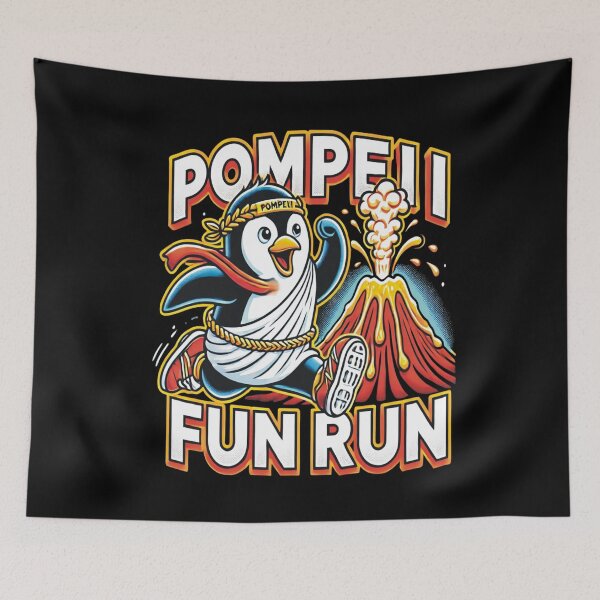 Item preview, Pompeii Fun Run Funny Caesar Penguin in Roman Tunic History Gifts designed and sold by SkymarArt.