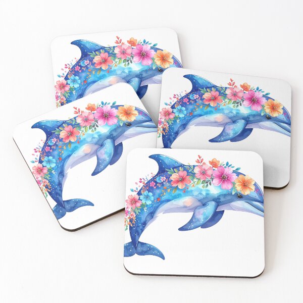 Item preview, Boho Floral Dolphin – Colorful Sea-Inspired Art designed and sold by DavidMay.