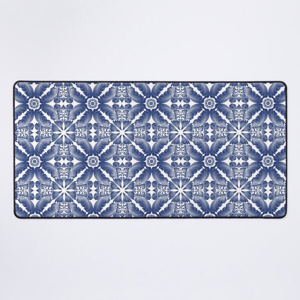 Item preview, Ink25-09 – Indigo Asian Watercolor Tile Pattern designed and sold by SGStudio_Thailand.
