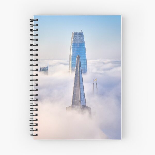 Item preview, Skyscrapers Piercing Through Clouds designed and sold by Rishstrethphoto.