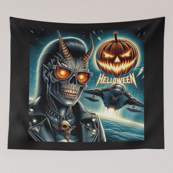Item preview, Demonic Skeleton Halloween Night Rider designed and sold by Voodoo Store Paranormal Collections.