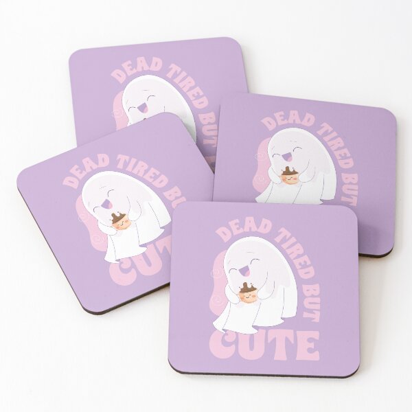 Item preview, Dead Tired but Cute – Adorable Sleepy Ghost Pastel Aesthetic Design designed and sold by chillaxcats.