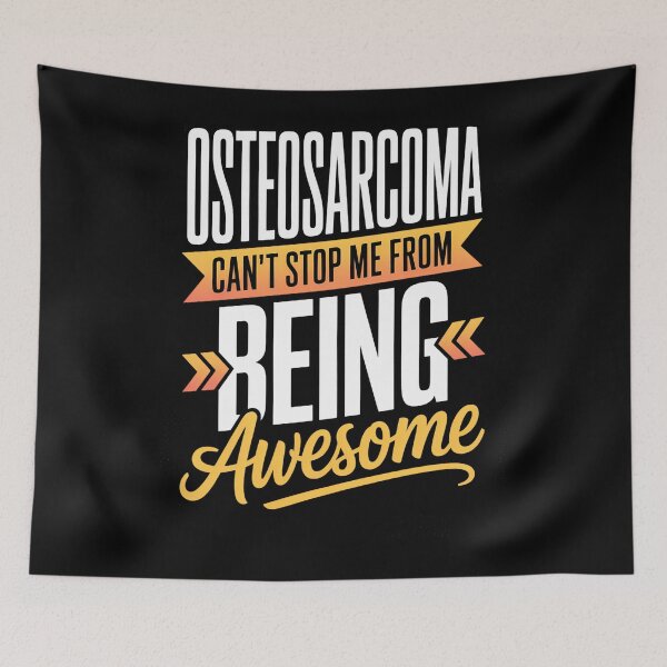 Item preview, Osteosarcoma Awareness Disease Fighter Osteosarcoma Warrior designed and sold by HellD3vil-Art.
