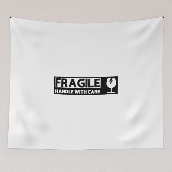 Aperçu de l'œuvre Fragile Handle with Care Pictogram créée et vendue par UmaCreatesThings.