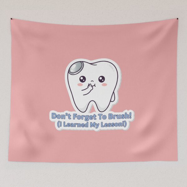 Item preview, I Have Been Filled Tooth Dont Forget To Brush Cute Dental Cavity Lesson Learned Sticker Funny Tooth Gift designed and sold by bvdesignart.