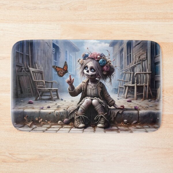 Item preview, Little Zombie Girl and the Butterfly designed and sold by JacquiTaylorArt.