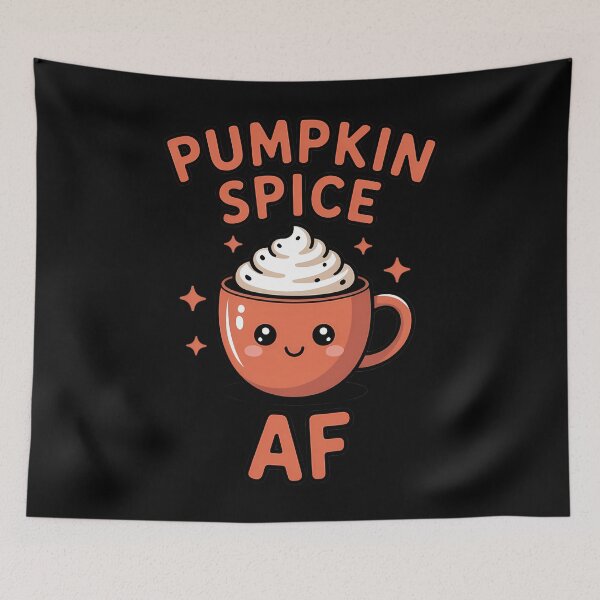 Item preview, Pumpkin Spice AF designed and sold by HellD3vil-Art.