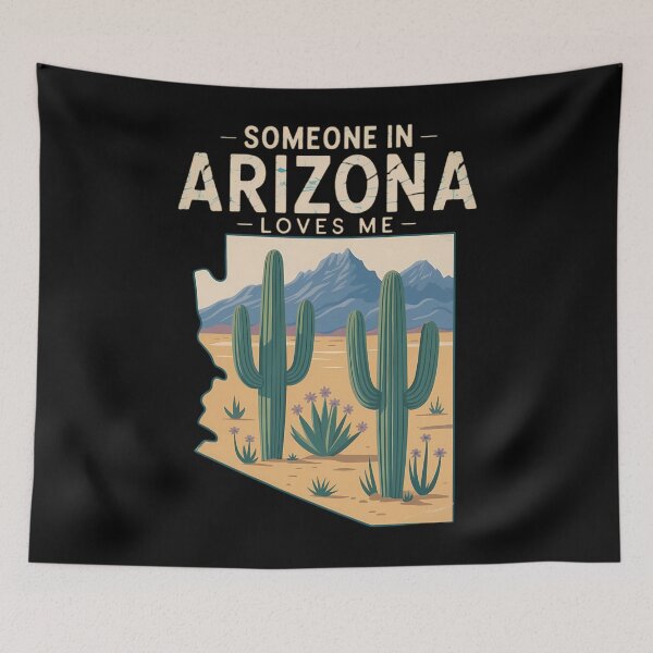 Item preview, Someone In Arizona Loves Me State Silhouette designed and sold by HellD3vil-Art.