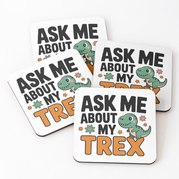 Aperçu de l'œuvre Posez-moi des questions sur mon Trex créée et vendue par graphic-genie.