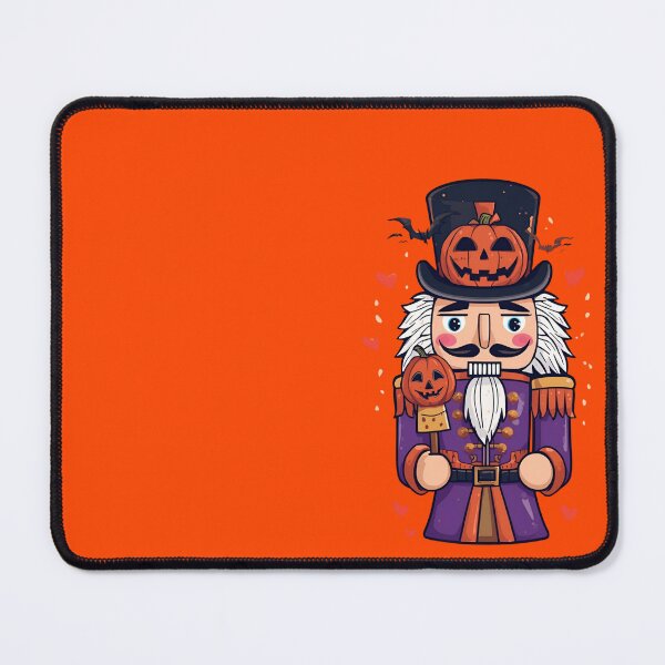 Item preview, Quirky Halloween Nutcrackwith Pumpkin Lollipop and Bats. designed and sold by ElixirCraft.