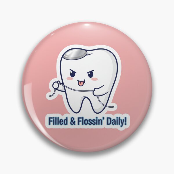Item preview, Filled And Flossin Daily Dental Filling Cute Tooth Hero T Rex King Messasaurus Brontosaurus Sticker Pack designed and sold by bvdesignart.