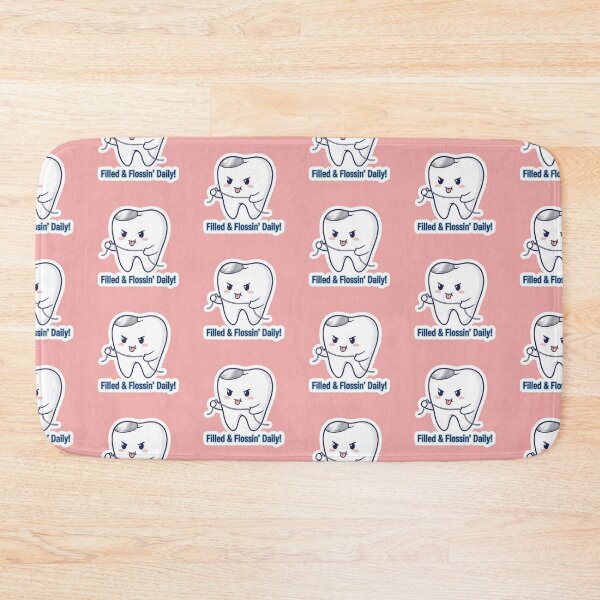 Item preview, Filled And Flossin Daily Dental Filling Cute Tooth Hero T Rex King Messasaurus Brontosaurus Sticker Pack designed and sold by bvdesignart.