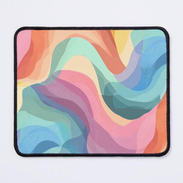 Item preview, Colorful Abstract Wavy Pattern Art designed and sold by weirdfishes123.