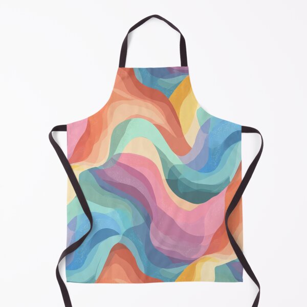 Item preview, Colorful Abstract Wavy Pattern Art designed and sold by weirdfishes123.