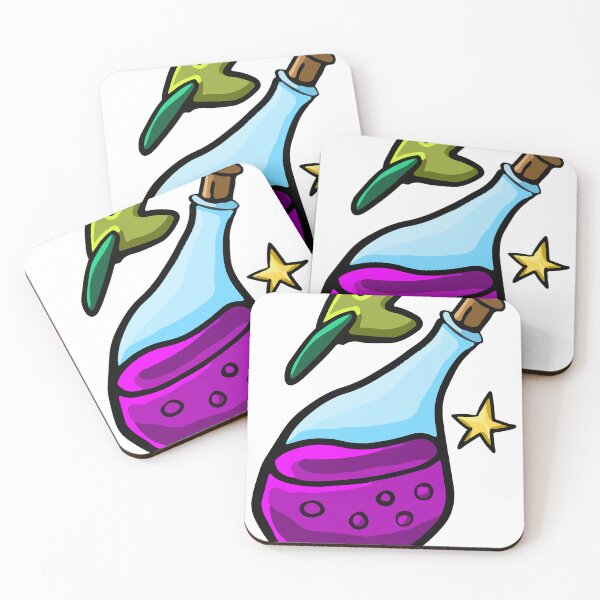 Aperçu de l'œuvre Bouteille de potion magique violette de dessin animé mignon créée et vendue par tsbbstudio.