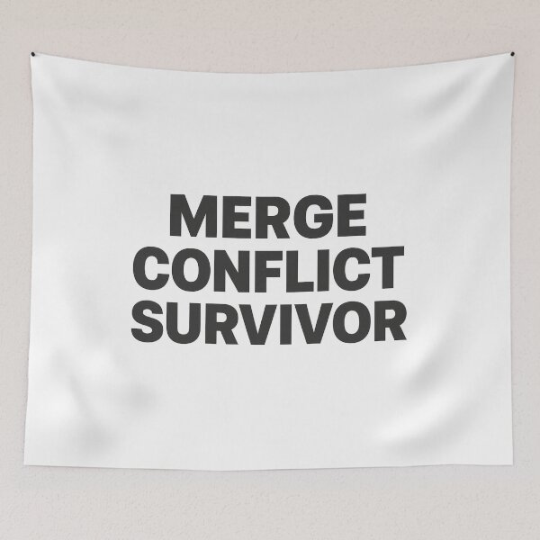 Item preview, Merge Conflict Survivor - Bold Design designed and sold by Jackson-Will.