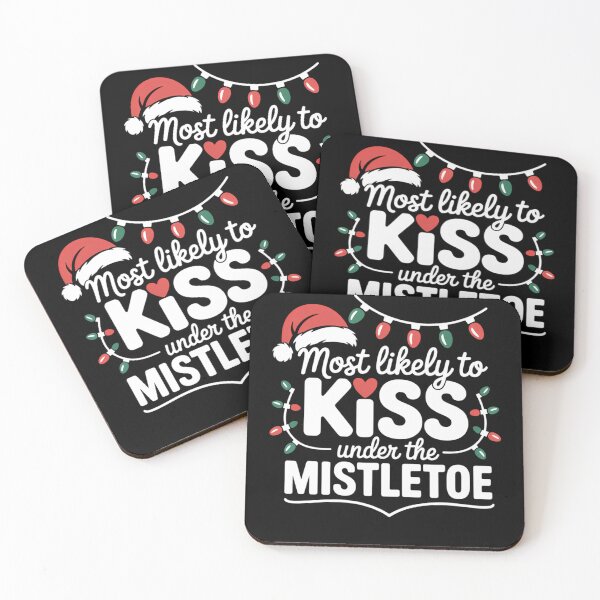 Item preview, Most Likely To Kiss Under The Mistletoe Christmas Family Funny designed and sold by Formatage.