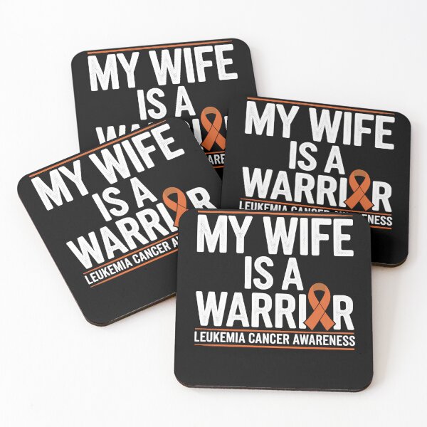 Item preview, My Wife is a Warrior Orange Ribbon Leukemia Cancer Awareness designed and sold by Formatage.