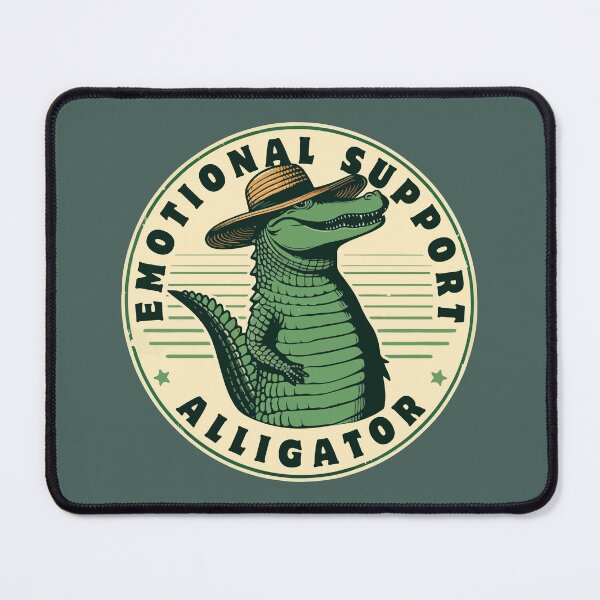 Item preview, Emotional Support Alligator V2 Retro Style designed and sold by Scaryzz.