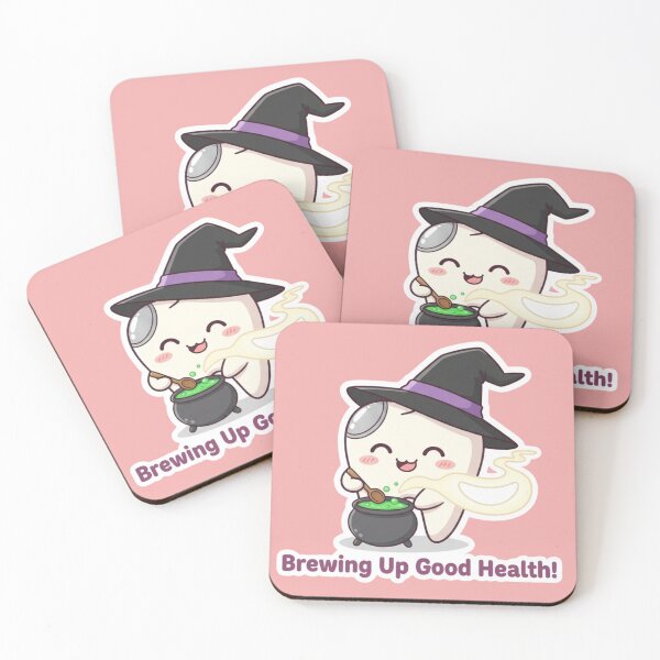 Item preview, Witch Tooth Brewing Good Health Dental Filling I Have Been Filled Tooth Cute Dinosaur King Messasaurus Sticker Bundle designed and sold by bvdesignart.